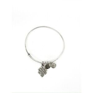 Alex and Ani Silver Endless Knot Nautical Silver Expandable Charm Bracelet